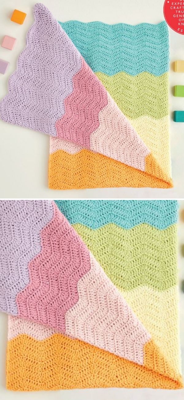 Crochet Ripple Baby Blanket 5426