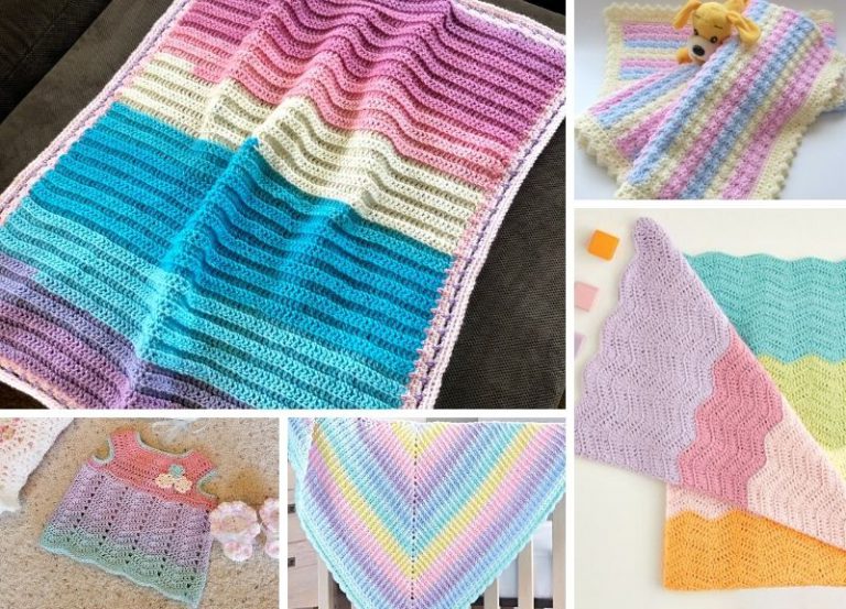 Pastel Rainbow Crochet Ideas for Your Baby