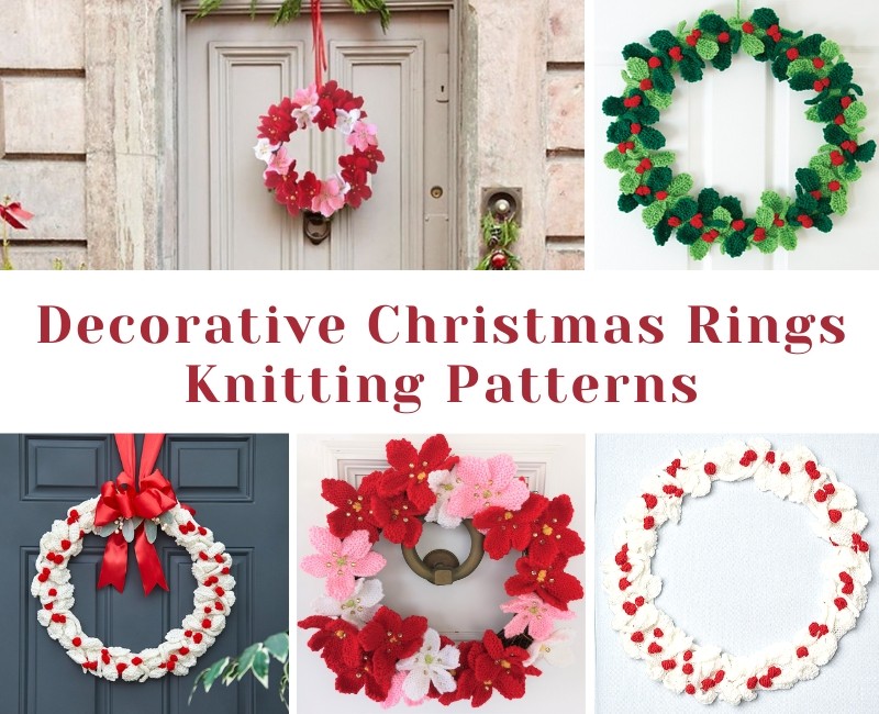 Decorative Christmas Rings Free Knitting Patterns