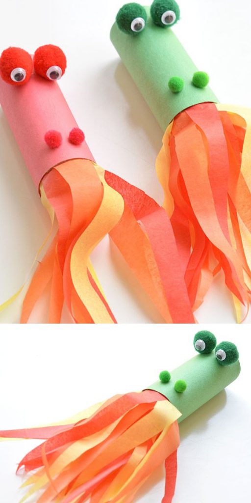 Fire Breathing Paper Roll Dragon Easy Craft Project