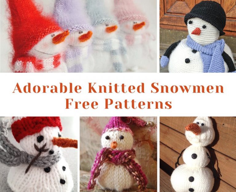 Adorable Knitted Snowmen Patterns