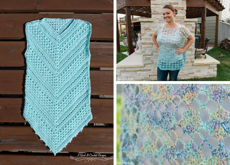 free crochet pattern: The Blue Zara Tunics