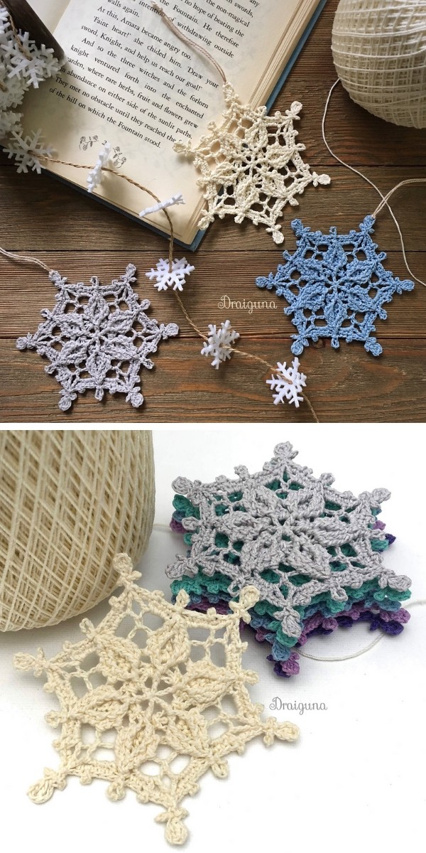 Winter Realm Snowflake Free Crochet Pattern