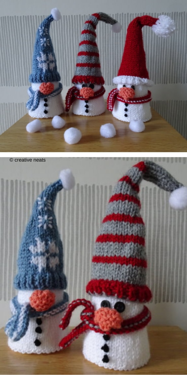 Knitting pattern: Christmas Characters Snowman
