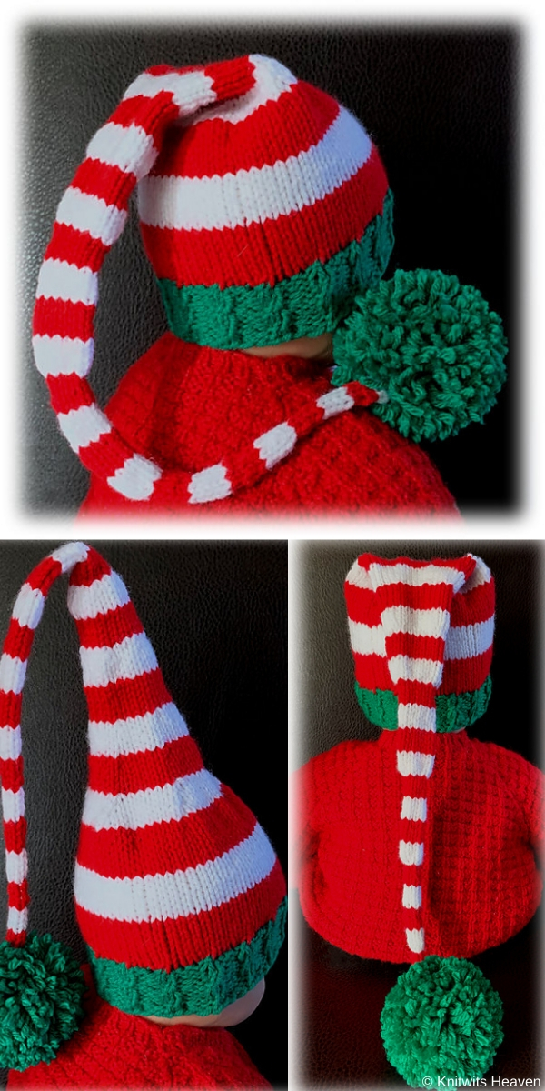 novelty christmas hat knitting patterns