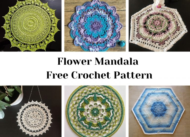Floral Mandala Free Crochet Pattern