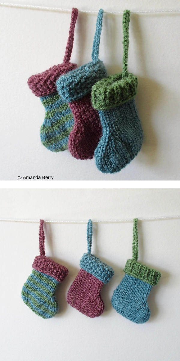 Easy Knitted Mini Christmas Stocking (Free Pattern) - Craft Fix