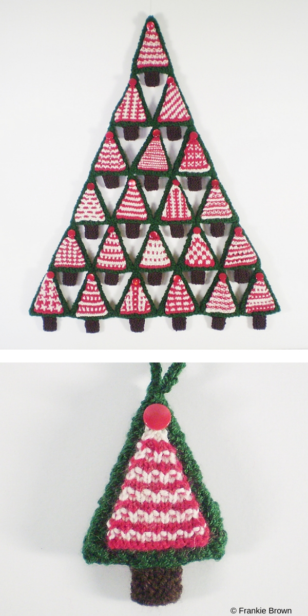 Los Angeles Dodgers Christmas Pine Tree Patterns Pattern Knitted