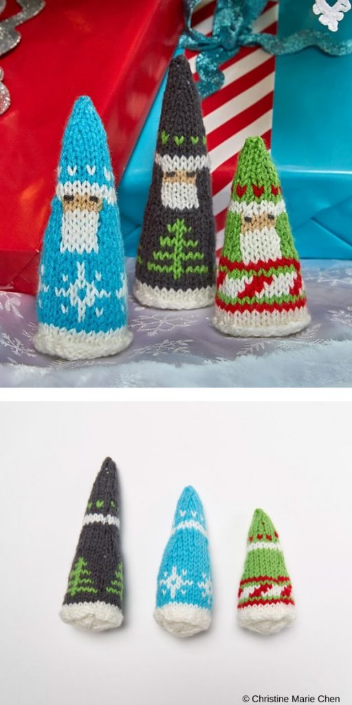 Winter Christmas Knitting Ornaments to Decorate Your Home