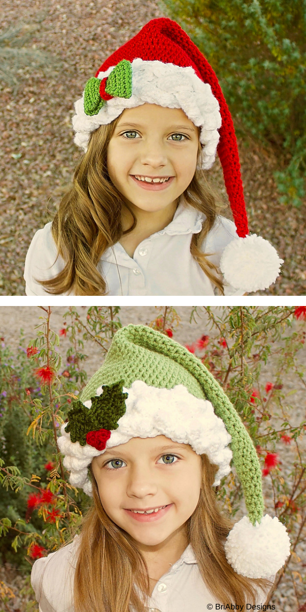 crochet christmas hats