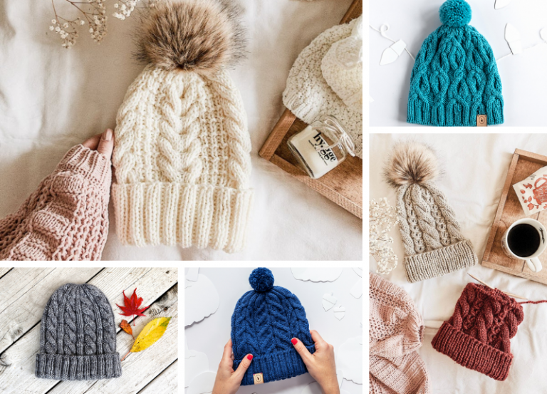 Warm Cable Knitted Beanies