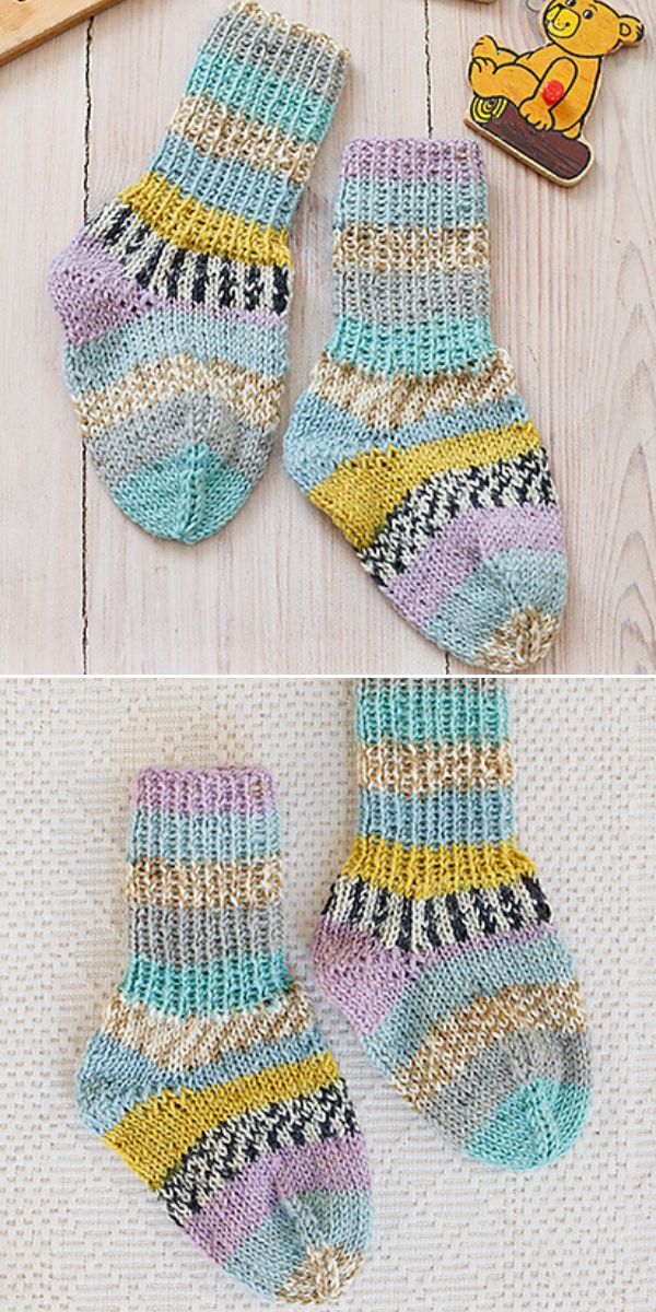 free baby knitted socks pattern