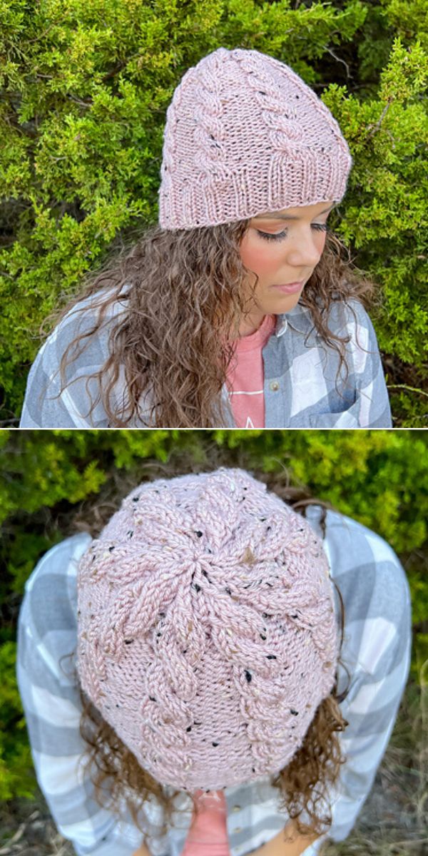 cable beanie free knitting pattern