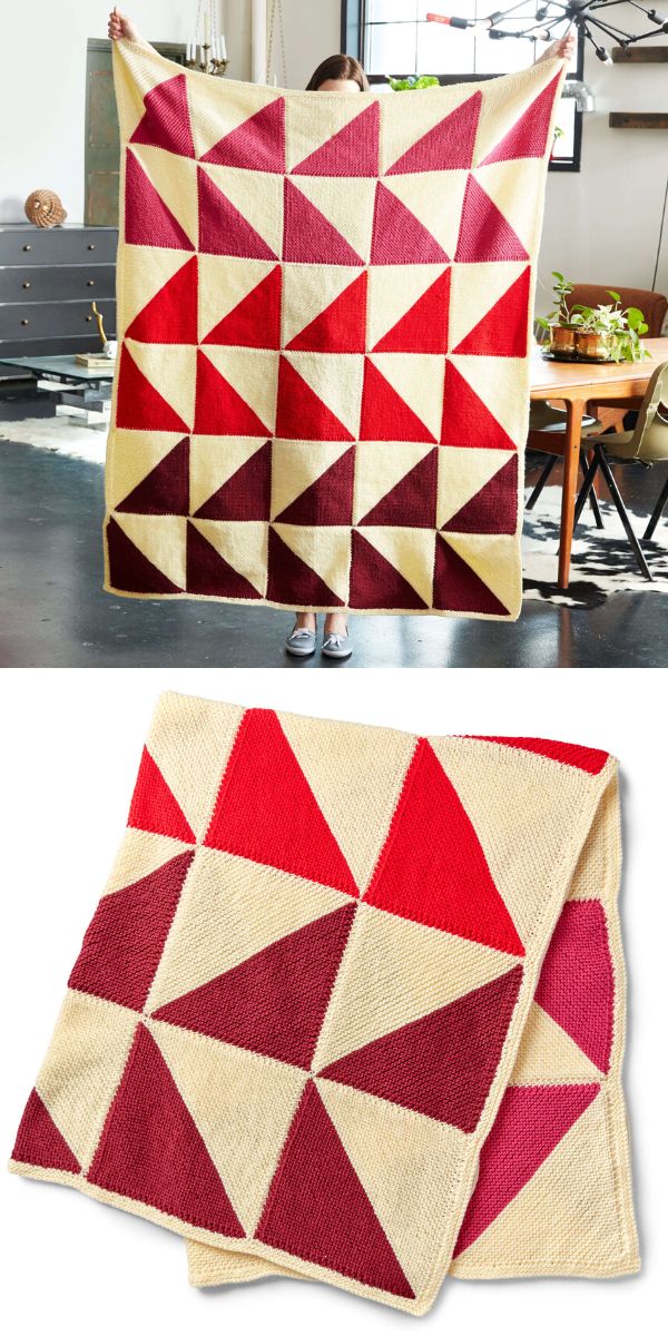 free patchwork knit blanket pattern
