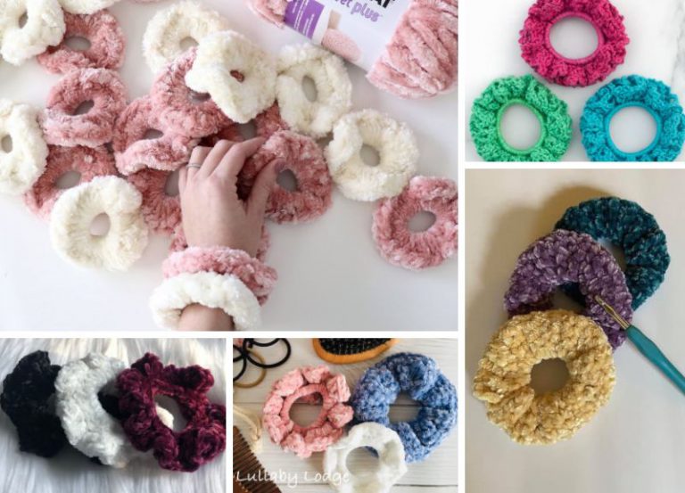 20 The Easiest Crochet Scrunchies