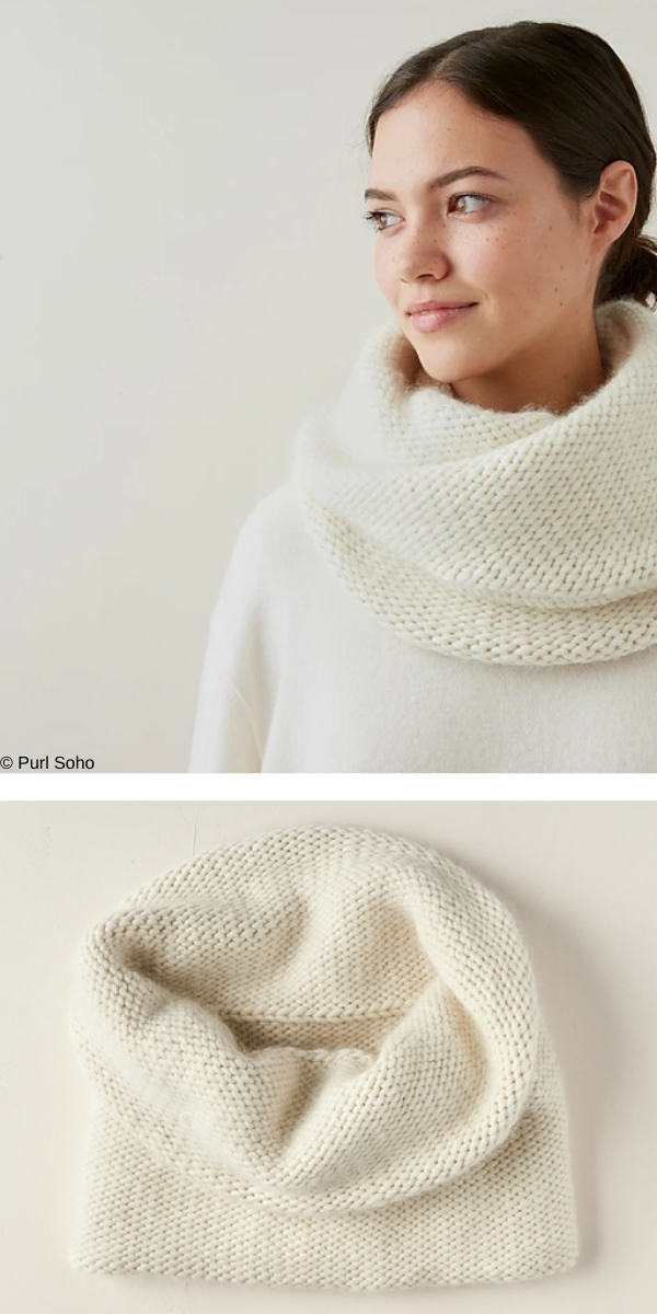  Double Layer Cowl free knitting pattern