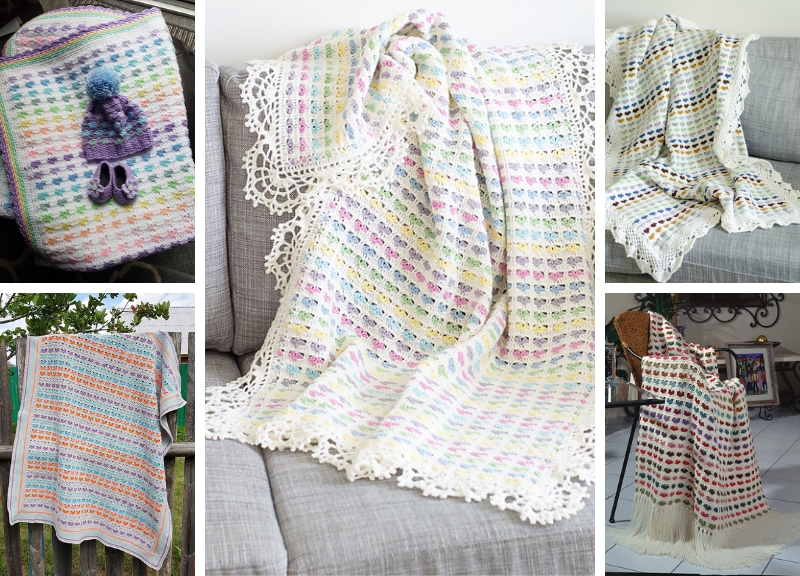 Love heart discount crochet blanket pattern