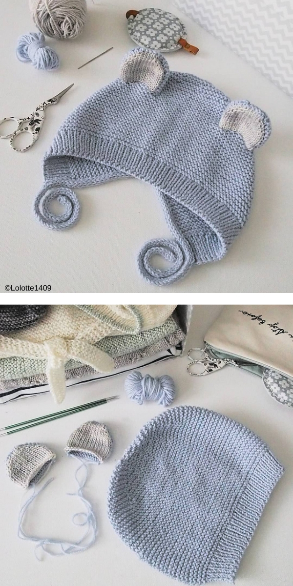 Bearly Bonnet free knitting pattern