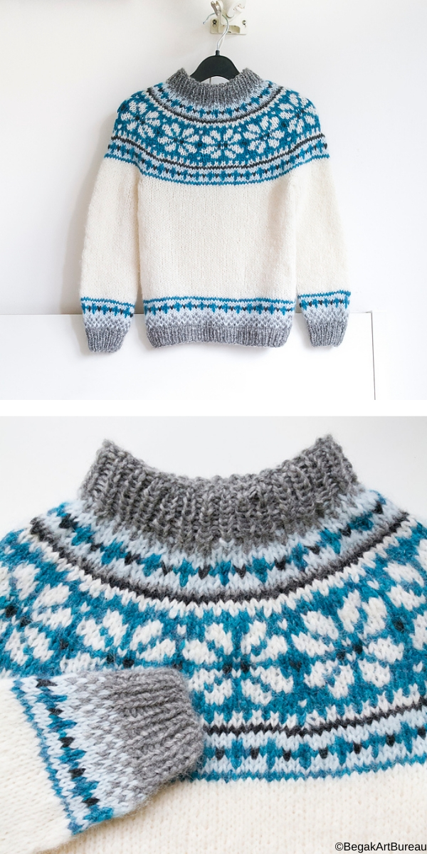 【はこぽす対応商品】 Nordic RUNOX 80s pattern knit求心 pullover ニット/セーター