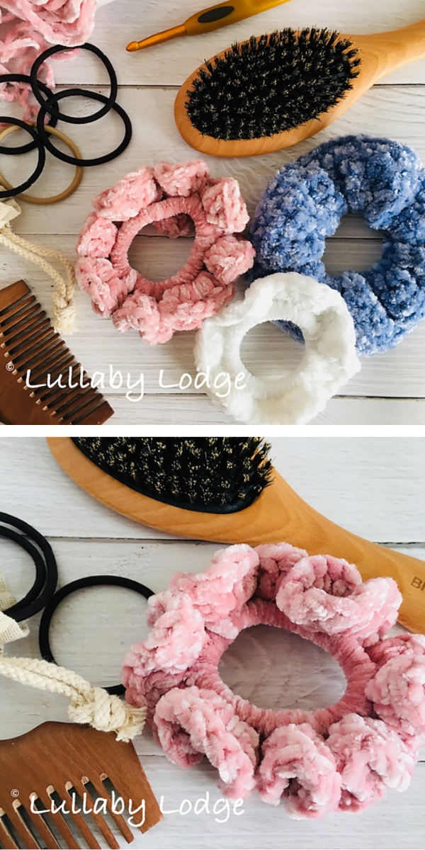 HOW to CROCHET SCRUNCHIES  How to crochet a Quick and Easy