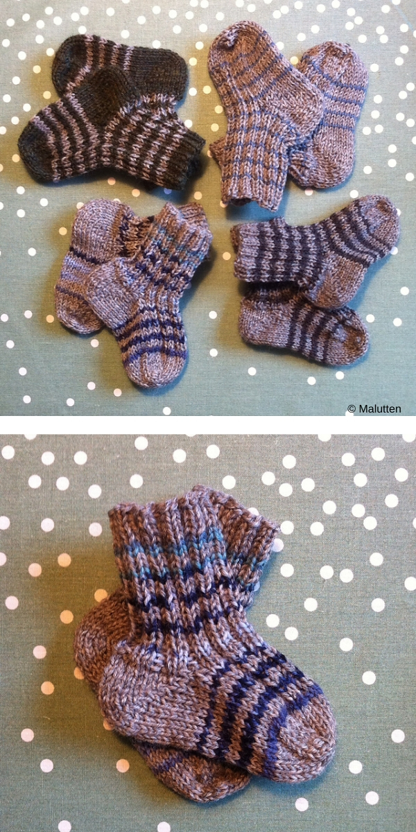 Baby Booties free knitting pattern