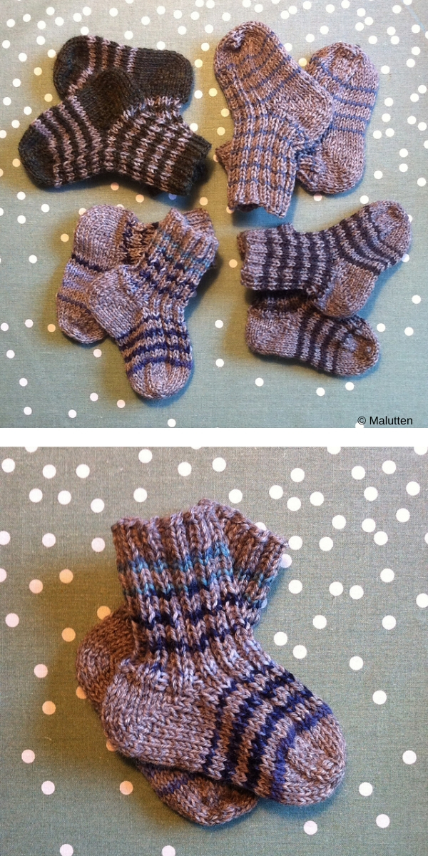 Bitty & Cozy Newborn Socks Knitting Pattern (FREE!) — Under A Tin Roof