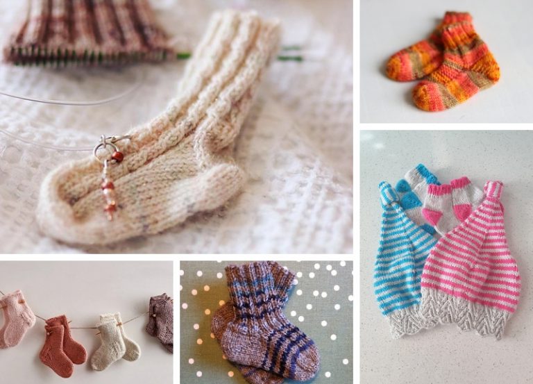 14 Most Adorable Knitted Baby Socks to Warm Their Feet