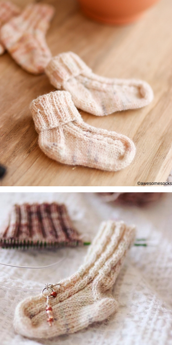  Perfect Newborn Socks free knitting pattern