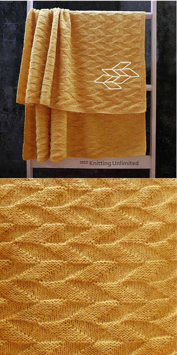 knitted baby blanket free  pattern