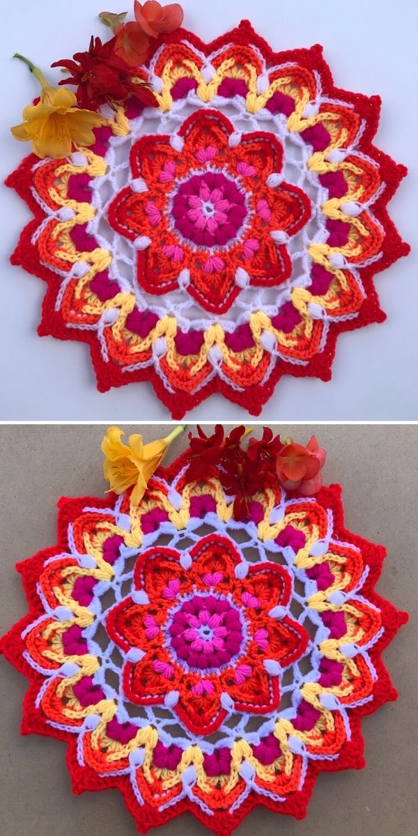 Puffy Mandala Free Crochet Pattern