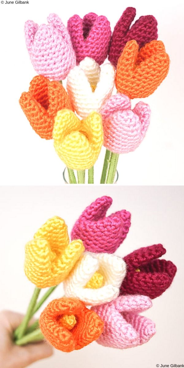 23 Colorful Fun Flowers Free Crochet Patterns