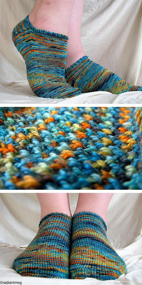 Super Simple Short Socks free knitting pattern
