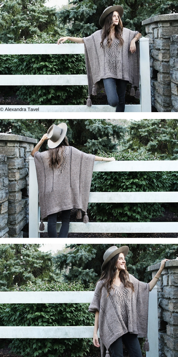 20 Elegant Knitted Poncho Patterns for Cozy Multilayered Outfits