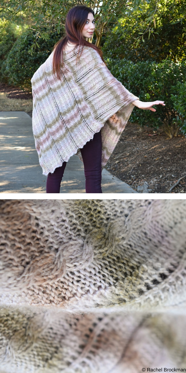 dusk poncho free knitting pattern