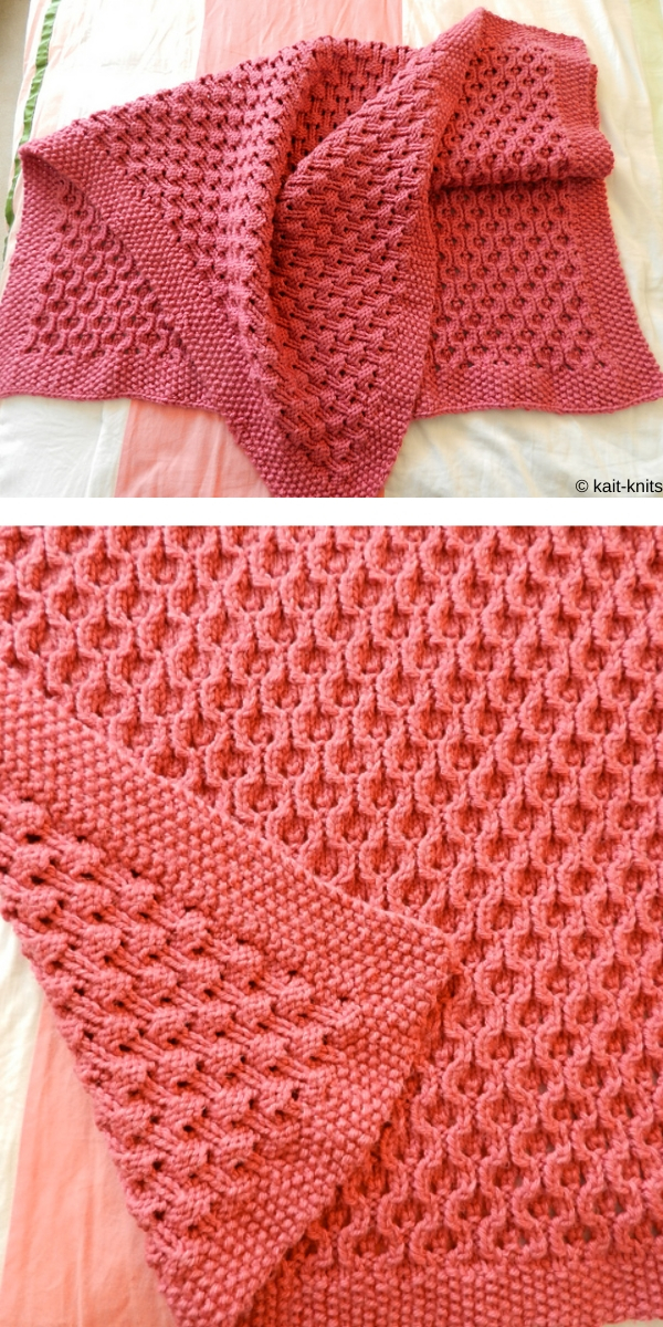 Child's Knitted Blanket free knitting pattern
