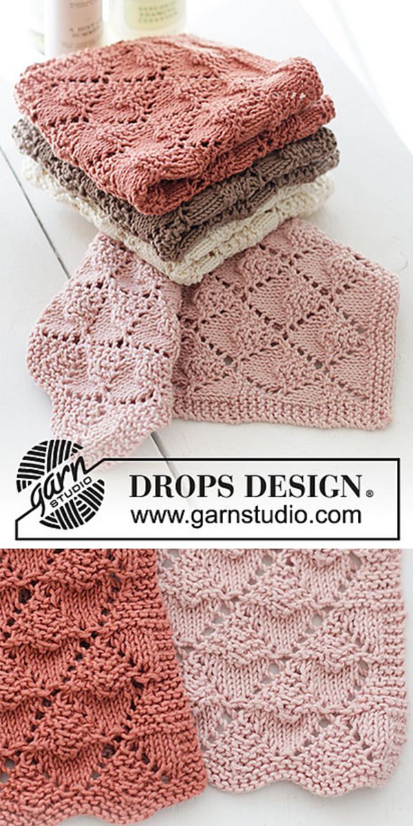 free diamond dishcloth knitting pattern