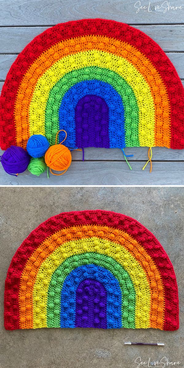 free rainbow crochet pattern