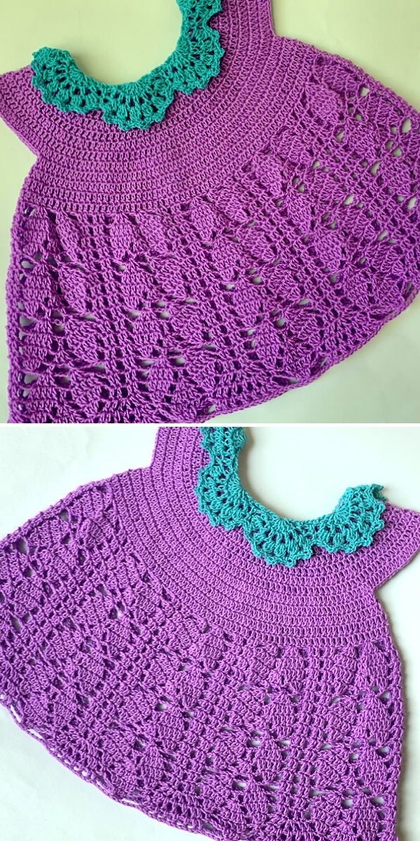Baby Lacy Dress Free Crochet Pattern