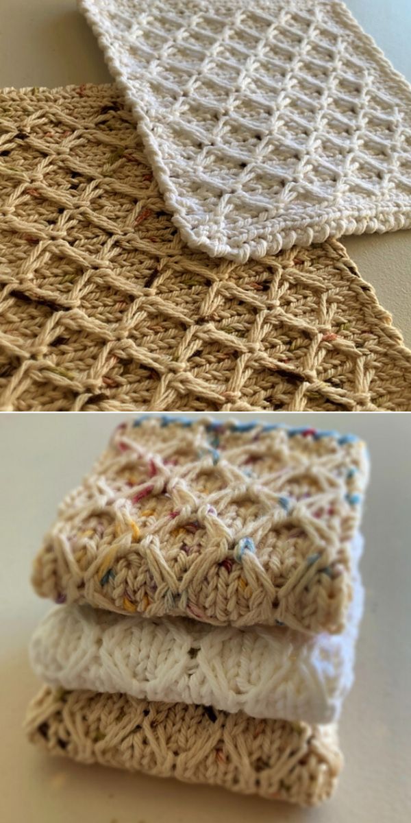 free knitted dishcloth pattern