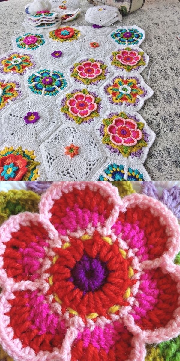 Frida's flowers blanket