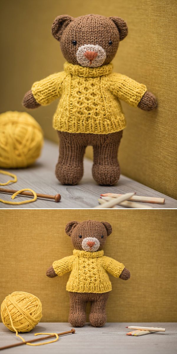 knitted bear free pattern