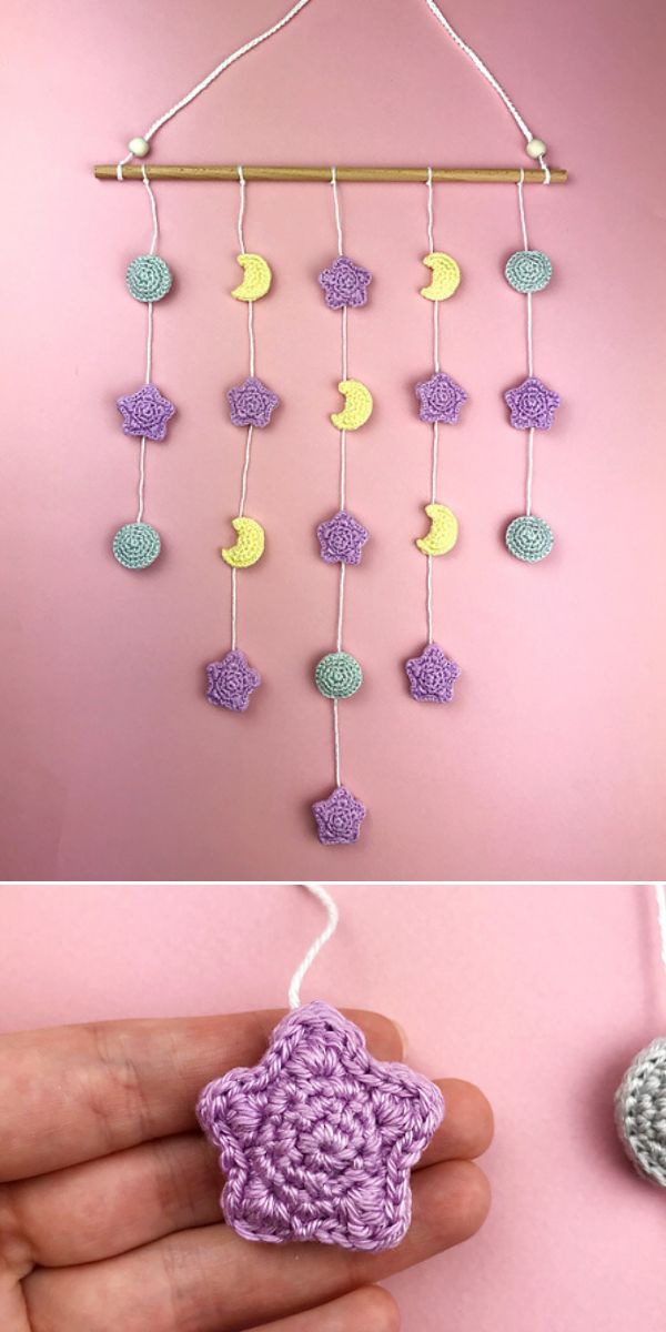wall hanging for nursery free crochet pattern