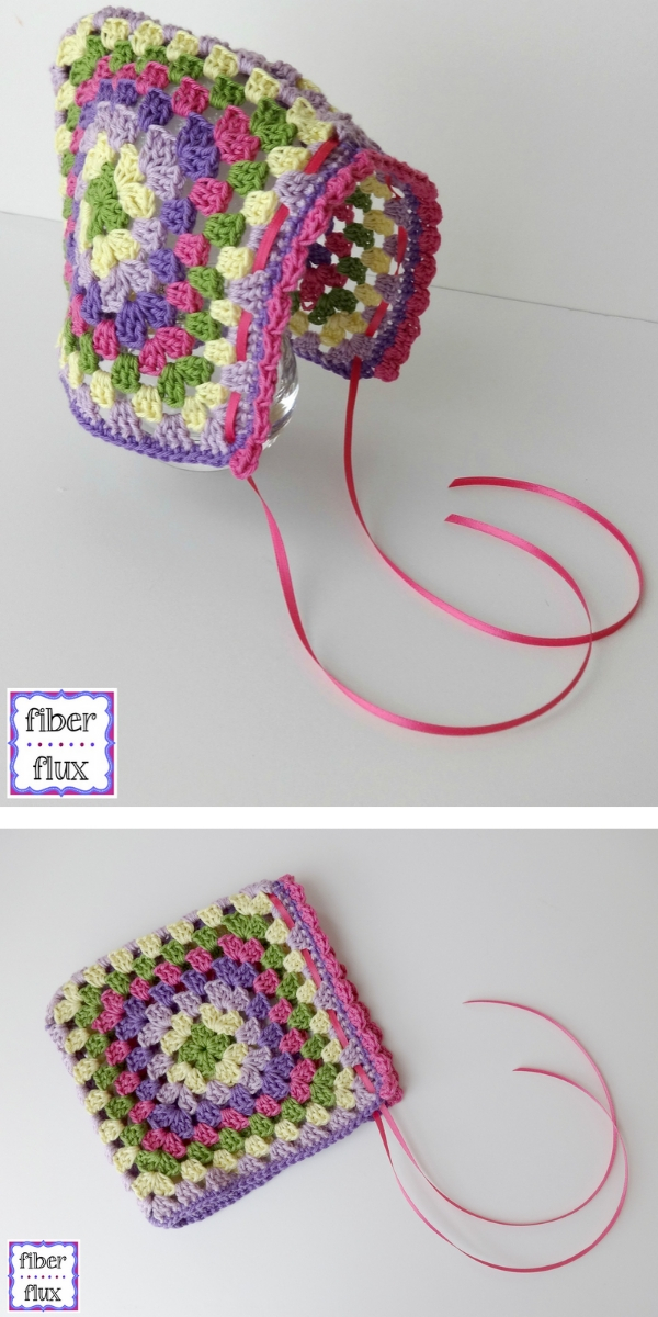 Vintage Granny Bonnet Free Crochet Pattern