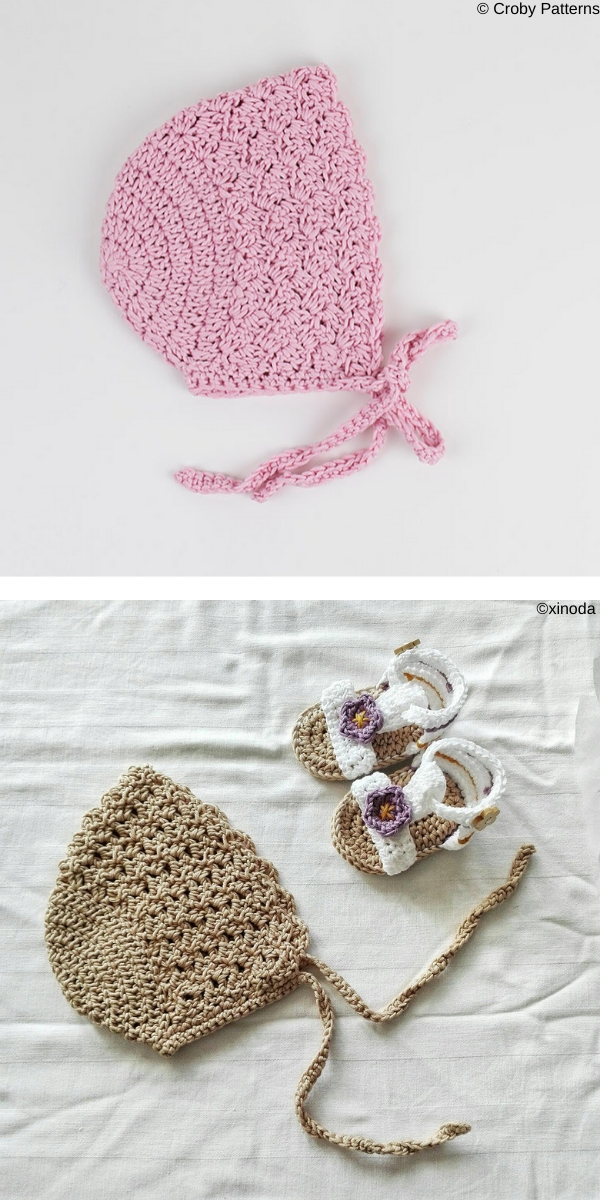  Baby Bonnet - Sunflower Bonnet Free Crochet Pattern