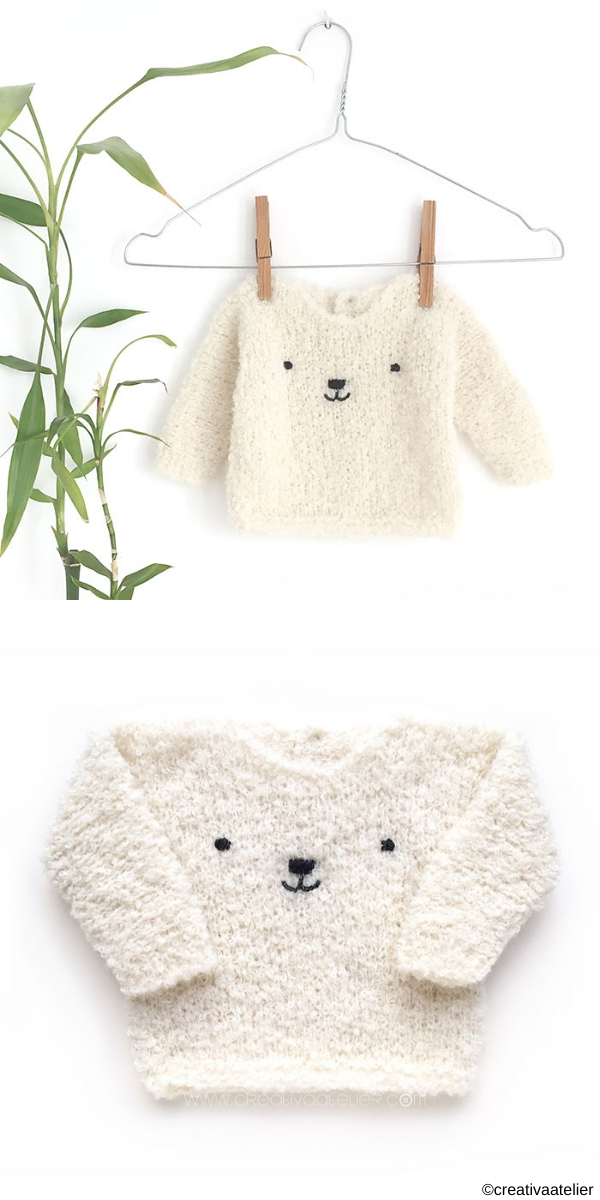 Teddy Bear Sweater Free Knitting Pattern
