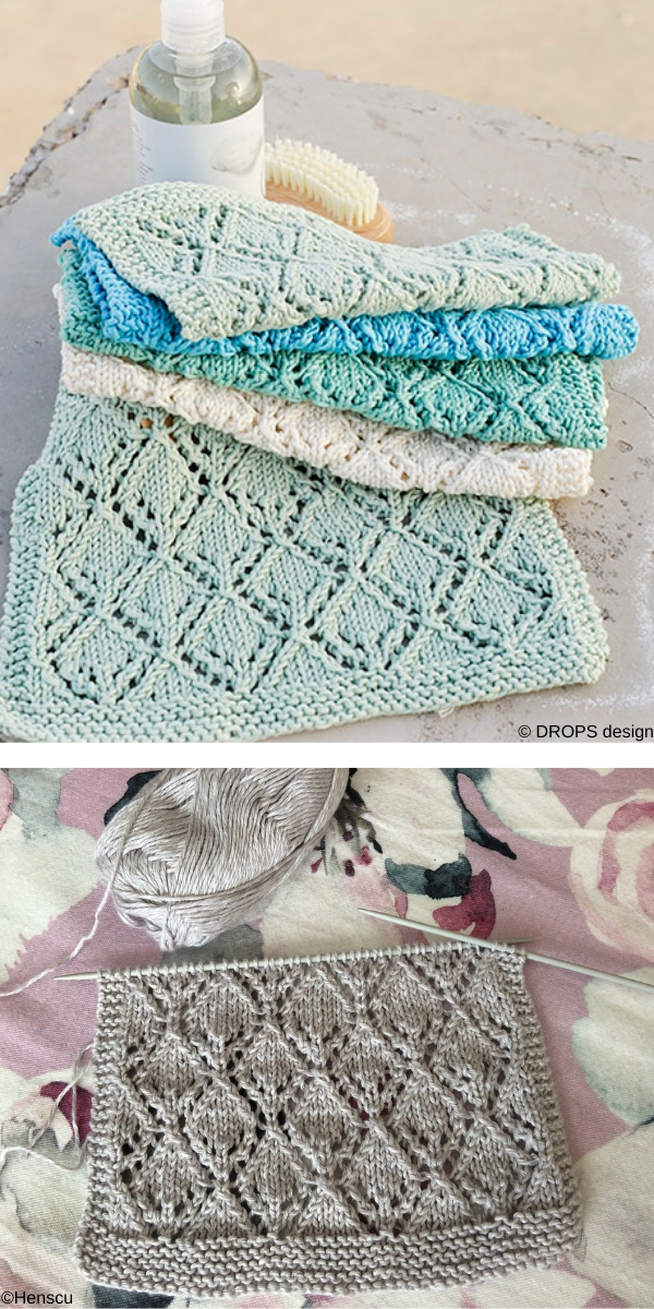 Diamond Wash Free Knitting Pattern