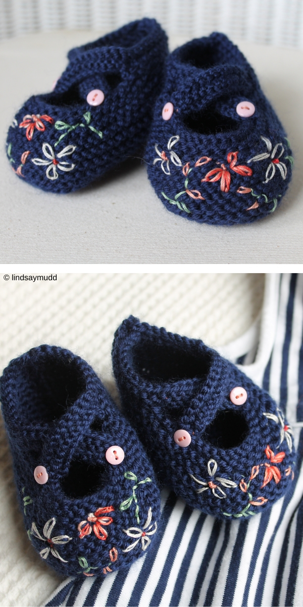 Saartje's Bootees Free Knitting Pattern