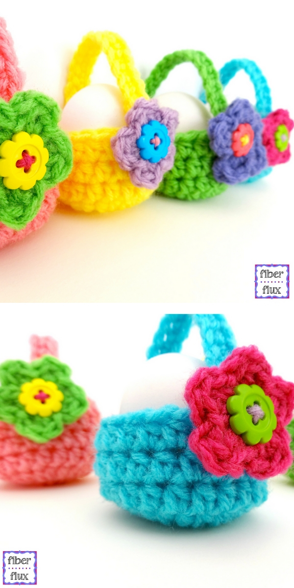 Little Egg Baskets Free Crochet Pattern