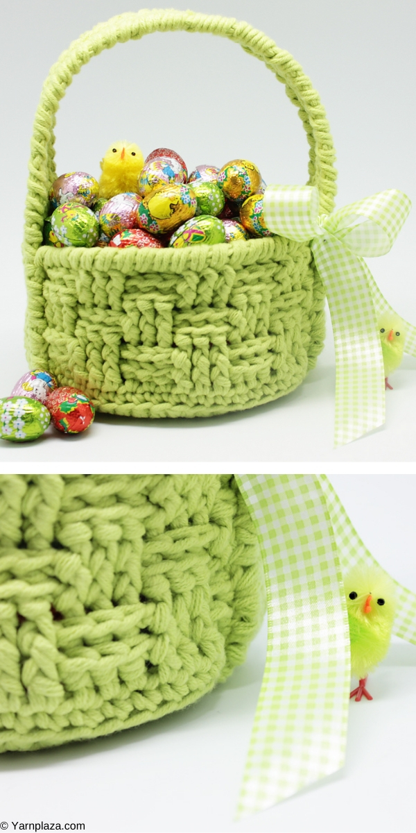  Easter Basket Free Crochet Pattern