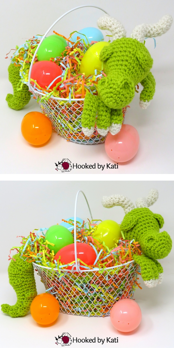  Easter Basket Dragon Free Crochet Pattern